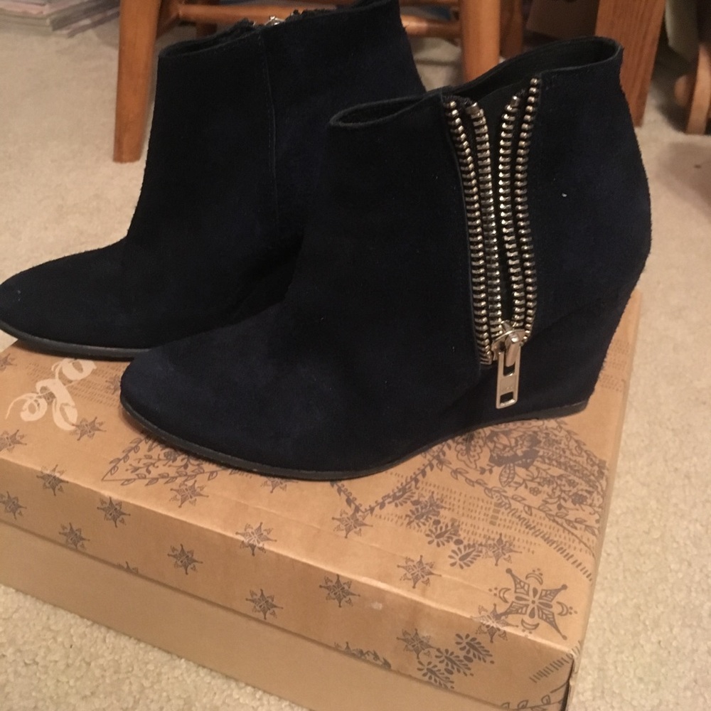 Free People Orlanda Zip Wedge Boot